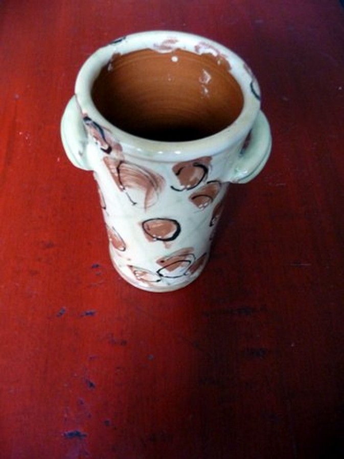 terre vernissée : vase